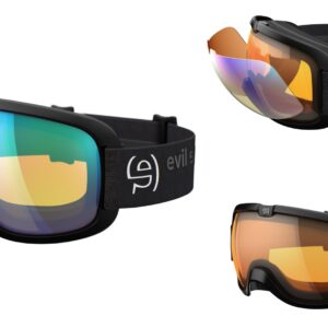 EVIL EYE Peaksight optische Skibrille Fassungsfarbe Schwarz mit VARIO-Scheibe